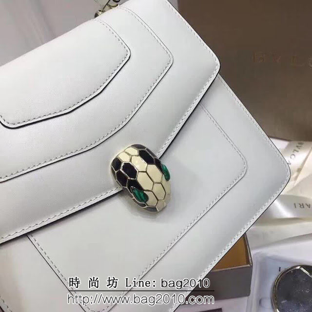 BVLGARI寶格麗 專櫃新款 蛇頭扣環 三層琺瑯蛇頭包 可手提肩背斜挎 B38329 FYD1352
